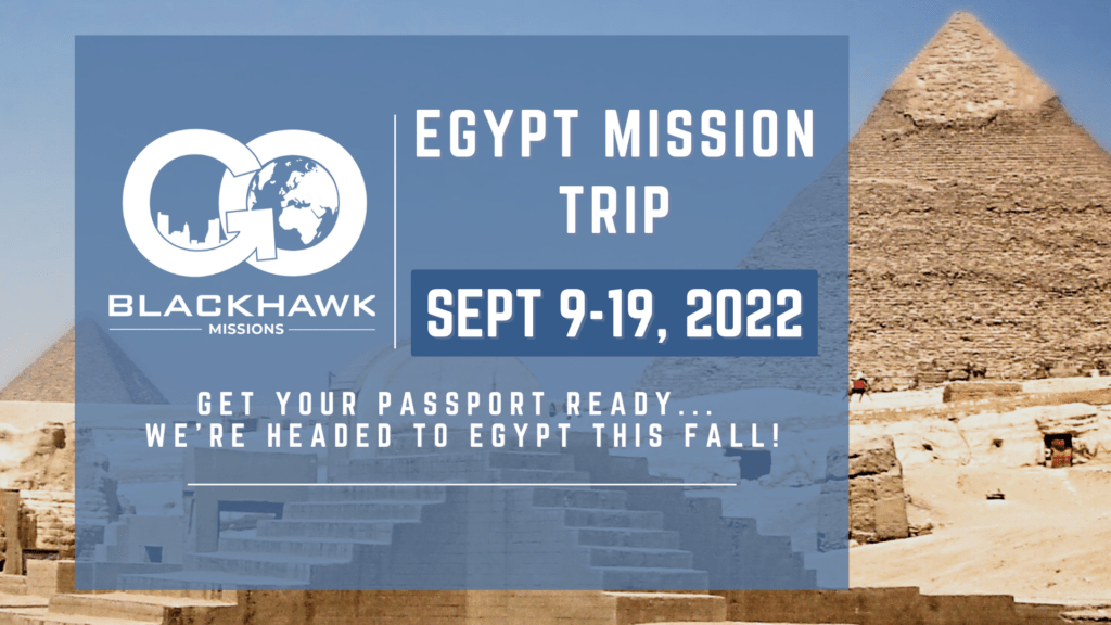 Egypt Mission Trip – Apply by May 31!