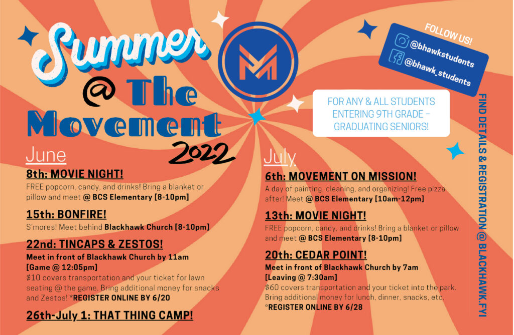The Movement | Summer Calendar 2022