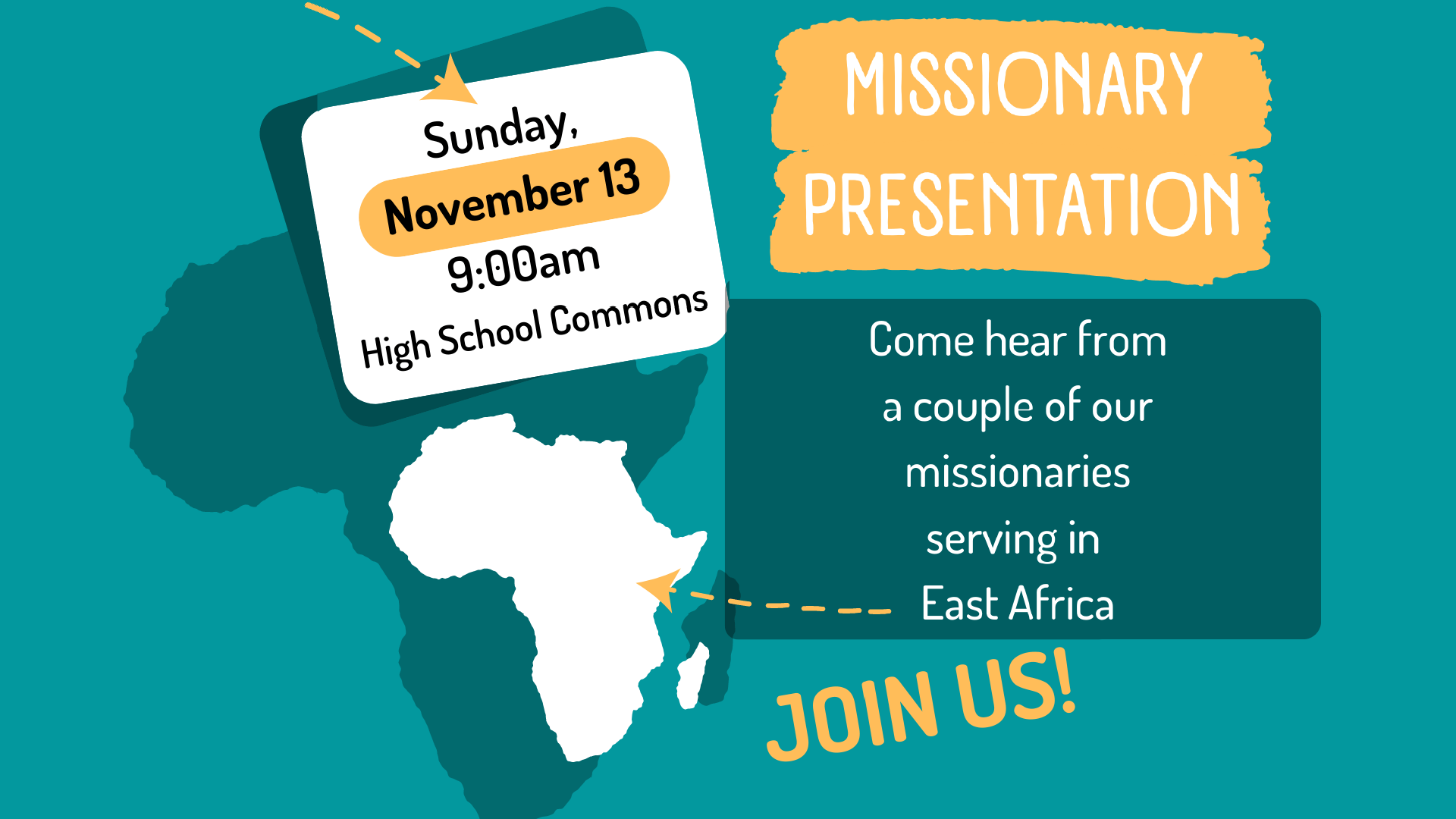 Missionary Presentations in the Commons | East Africa