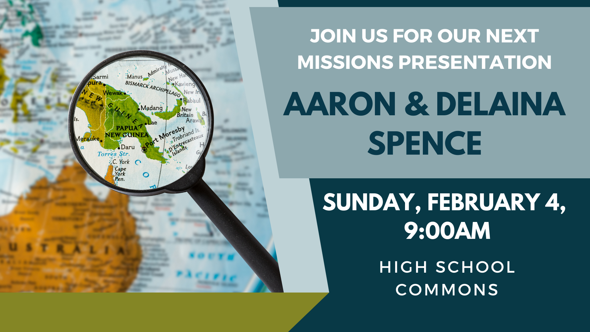 Missionary Presentation | Aaron & Delaina Spence