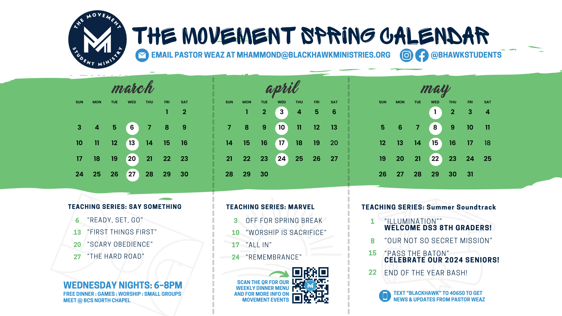 The Movement SPRING Calendar 2024